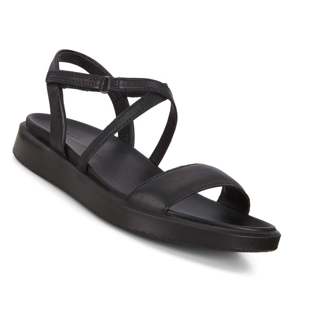 Women's Ecco Flowt Lx Sandals Black | Canada 182DFM